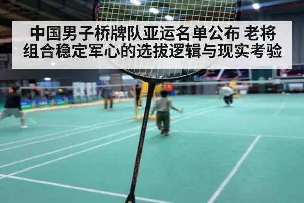 中国男子桥牌队亚运名单公布 老将组合稳定军心的选拔逻辑与现实考验